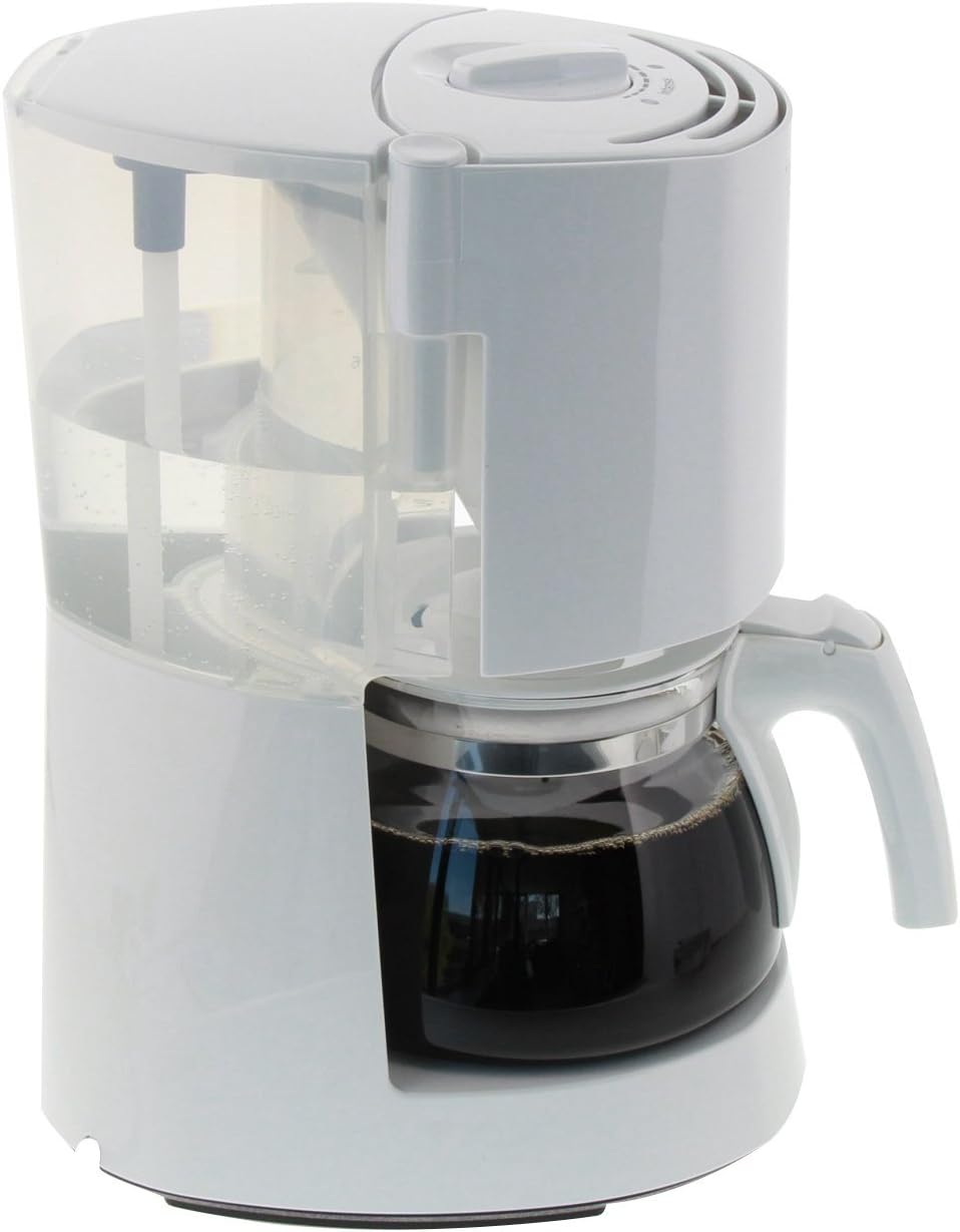 Melitta Enjoy - Macchina da caffè con filtro - con caraffa termica - sistema antigoccia - 8 tazze - bianco (1017-05)