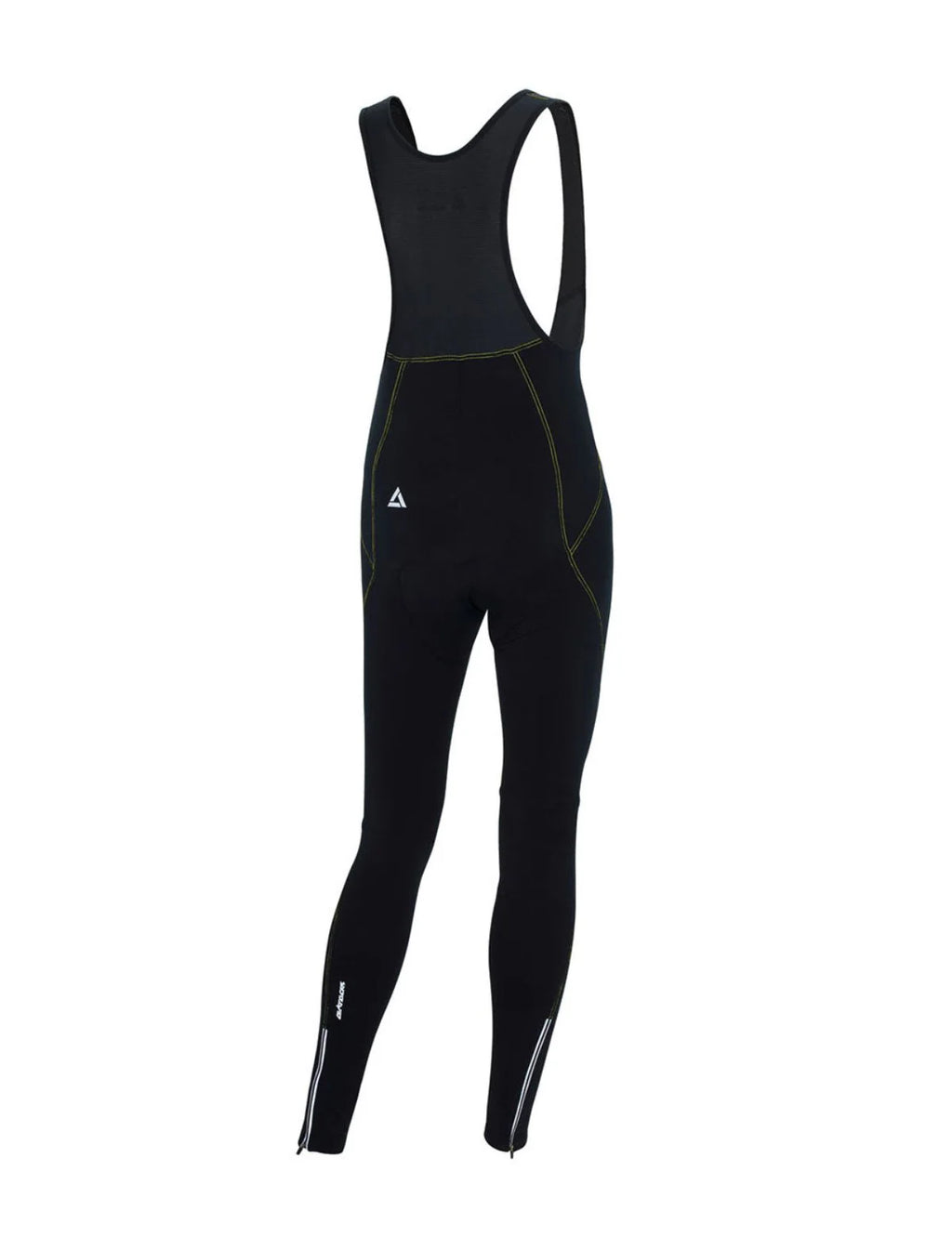 Herren Thermo Fahrradhose Lang Trgerhose Comfort Line Schwarz Neon