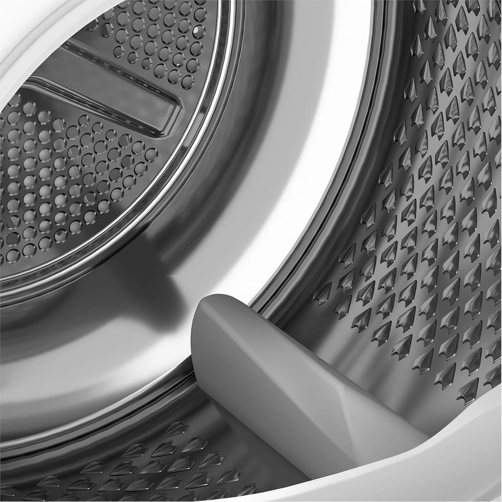 Beko B5T4824IF bPRO Asciugatrice 500 W, 8 kg, Carica Frontale, Pompa di Calore, Adatta per chi soffre di allergie, 15 Programmi, Funzione Vapore, Antipiega, Programma Silenzioso, Cesto AquaWave, Bianco