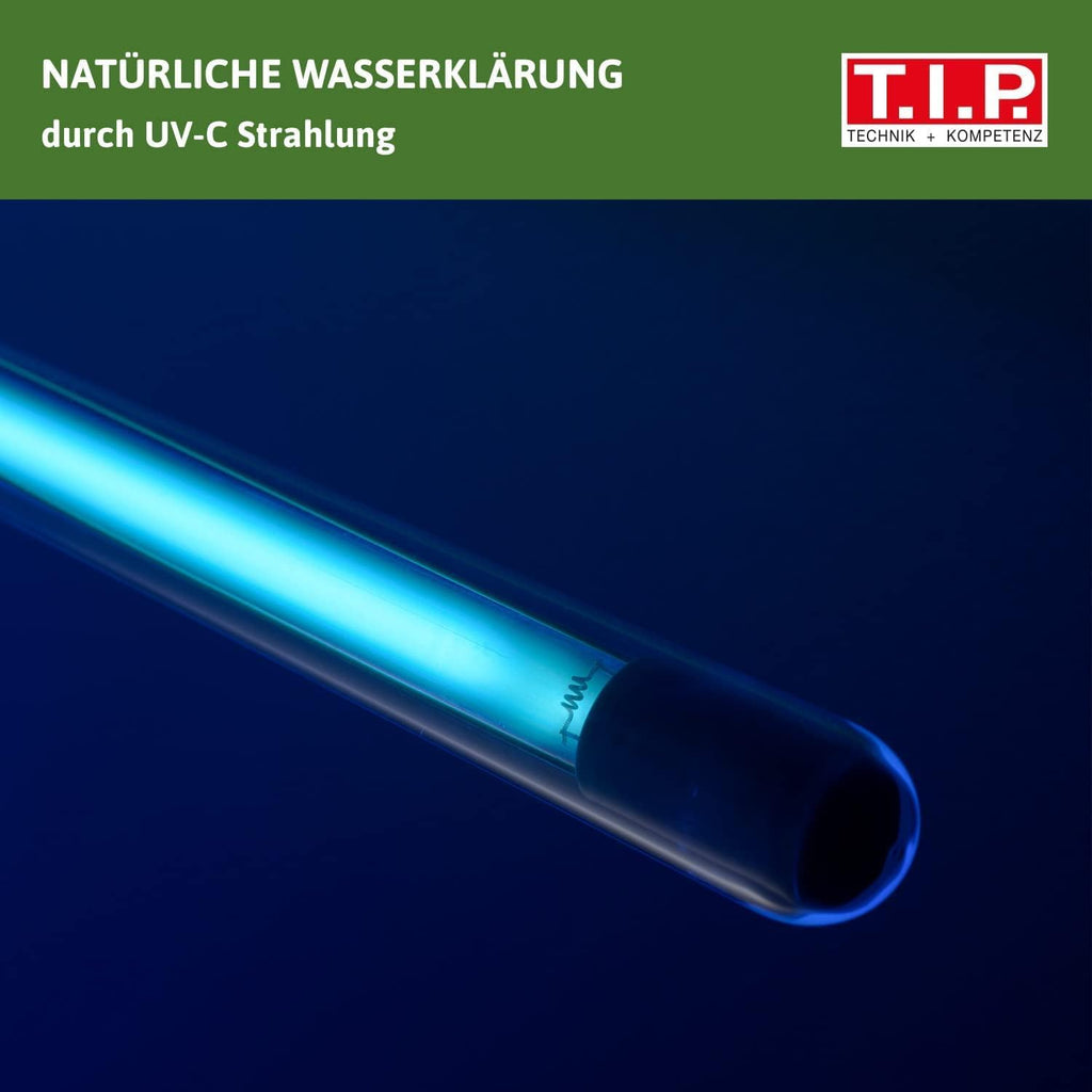 T.I.P. Teichfilter - Teichaußenfilter-Set (20.000 l Teichvolumen, Wet-and-Dry Technologie, UV-C 18 W, Filterbehälter 70 l, inkl. Pumpe, UV-C Strahler, Schläuche, Filtermaterial) WDF 20000 UV 18, 30285