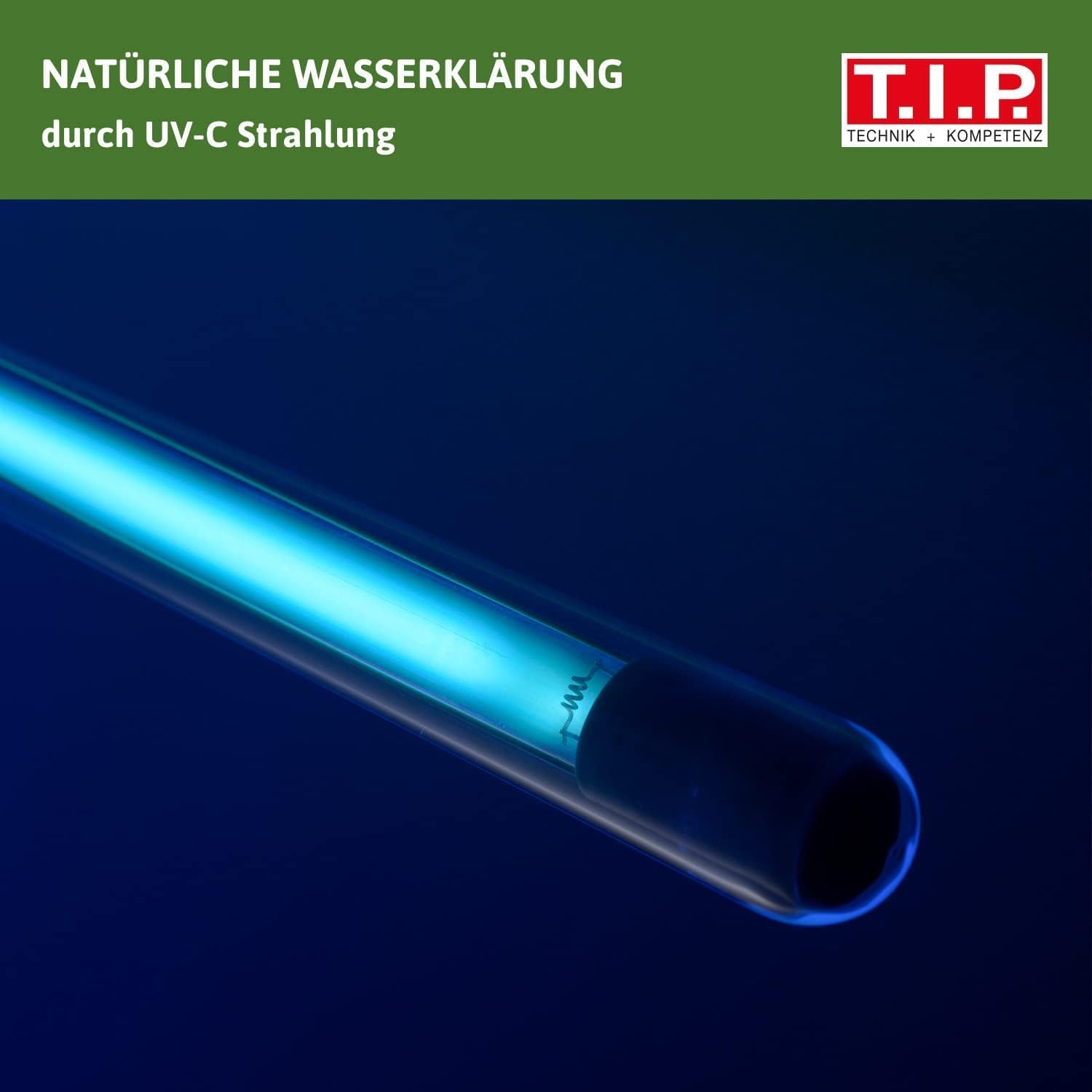 T.I.P. Teichfilter - Teichaußenfilter-Set (20.000 l Teichvolumen, Wet-and-Dry Technologie, UV-C 18 W, Filterbehälter 70 l, inkl. Pumpe, UV-C Strahler, Schläuche, Filtermaterial) WDF 20000 UV 18, 30285