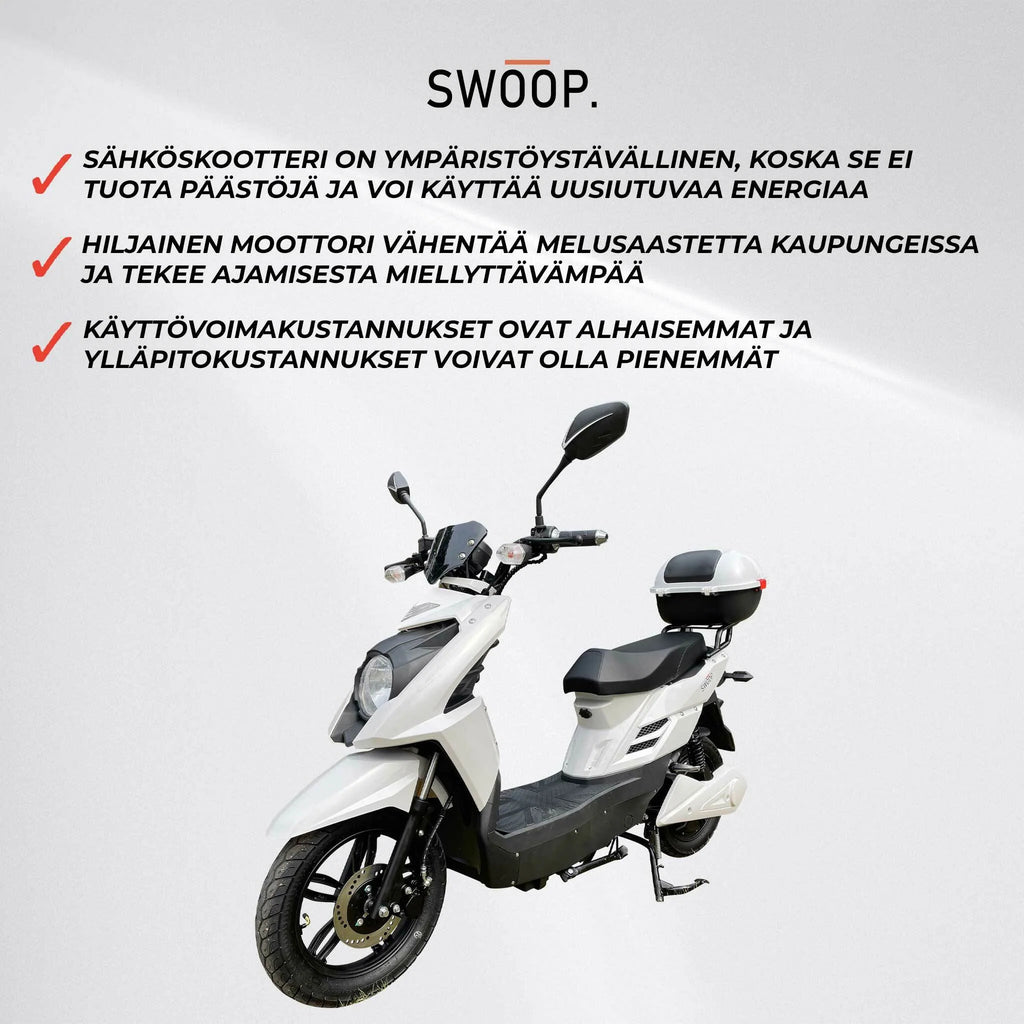 Monopattino elettrico Swoop Elegante Bianco 1000W