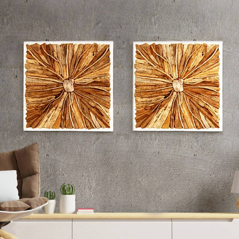 Pannello murale in legno SENTRA 90cm x 90cm