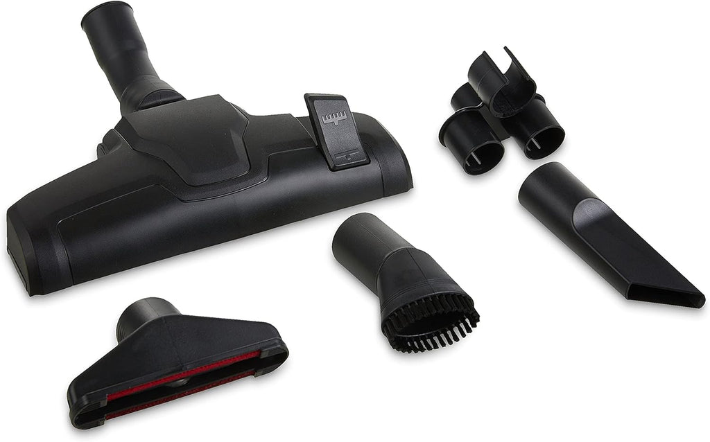 Amazon Basics - Aspirapolvere con sacchetto, potente, compatto e leggero, per pavimenti duri e tappeti, filtro HEPA, 700 W, 1,5 l, UE, nero