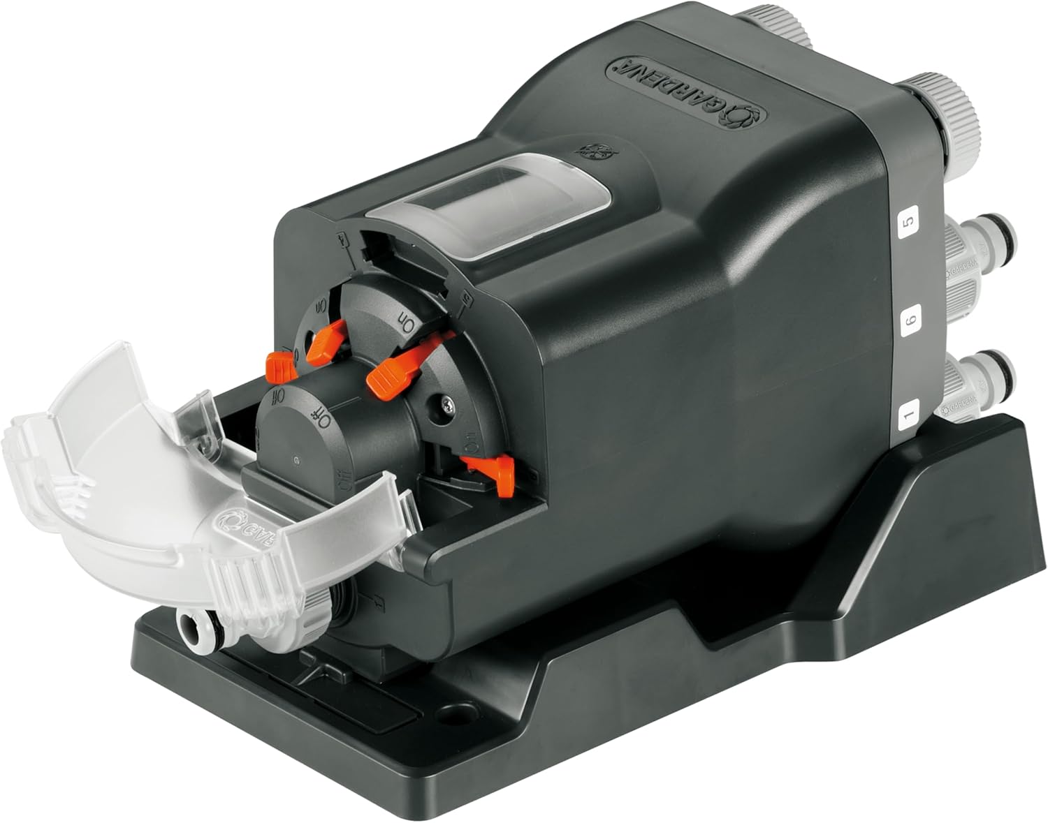 Gardena distributore automatico d'acqua: distributore a 6 vie, facile da usare, salvaspazio, flessibile nell'impiego, ideale anche in caso di bassa pressione dell'acqua, filettatura esterna da 3/4" (1197-20)