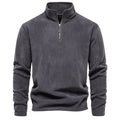 Maglione da uomo con mezza zip