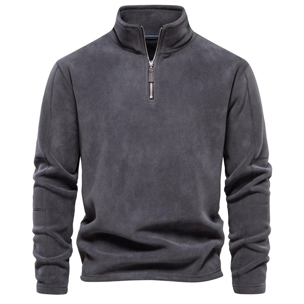 Maglione da uomo con mezza zip