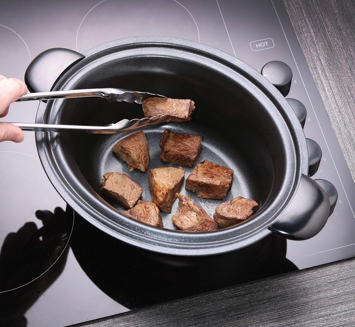 Russell Hobbs Cuociriso [XL] 5l inclusivo di Cestello per la Cottura a Vapore MaxiCook (Funzione Mantenimento in Caldo, Pentola Antiaderente, Cucchiaio per Riso e Misurino, Cottura Lenta per Verdure, Pesce ecc) 23570-56