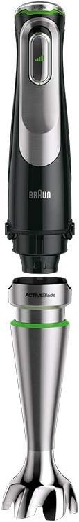 Braun MultiQuick 9 MQ 9187XLI – 5-in-1 Stabmixer mit Küchenmaschinen-Aufsatz, Zerkleinerer, Kartoffel- & Gemüsestampfer & Schneebesen, stufenlose Geschwindigkeitseinstellung, 1200 W, Schwarz/Edelstahl