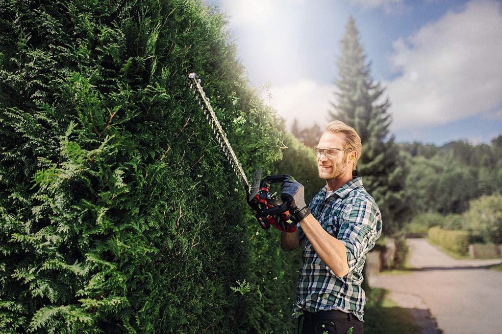 Einhell Tagliasiepi a batteria GC-CH 1855/1 Li-Solo Power X-Change (18 V, lunghezza di taglio 55 cm, distanza tra i denti 18 mm, con raccoglierba, senza batteria)