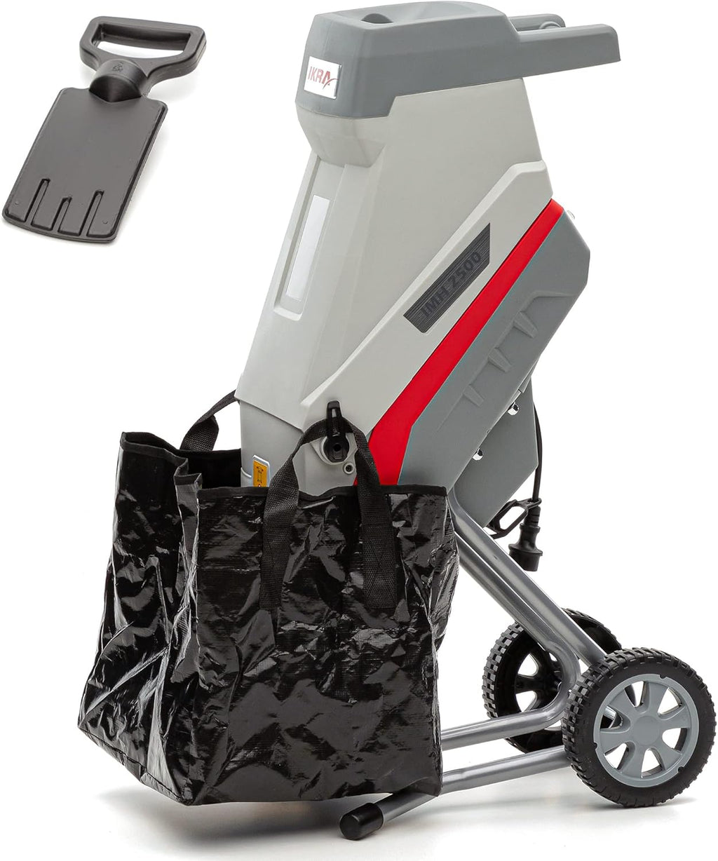 IKRA Elettro-biotrituratore a lame IMH 2500 incl. sacco di raccolta 45l 2.500W, lame reversibili a lunga durata