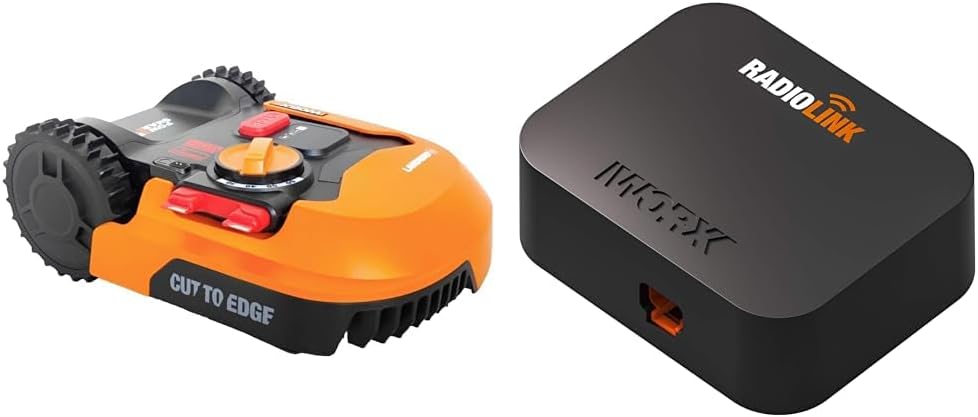 WORX Landroid Plus WR165E Mhroboter mit Begrenzungskabel für Grten bis 500m (AIA Navigation, App Steuerung, WLAN, Bluetooth und schwimmendem Mhwerk - max Steigung: 35%)