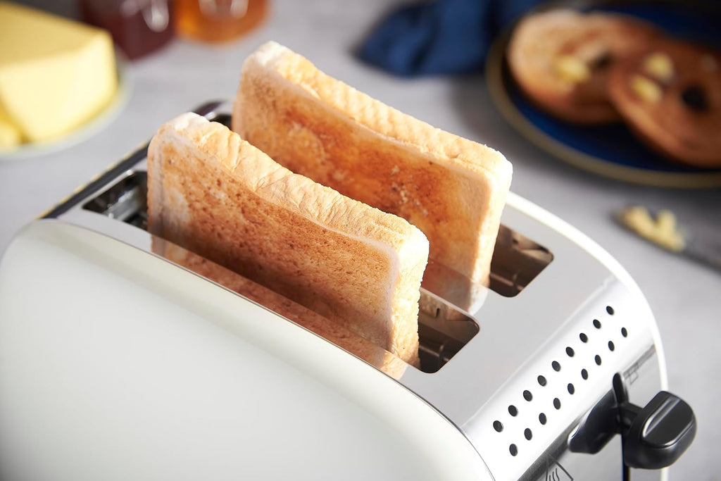 Russell Hobbs Frühstücksset Colours+ Creme: Kaffeemaschine 24033-56 [Digitaler Timer] + Wasserkocher 20415-70 [1,7l, 2400 W] + Toaster 26551-56 [für 2 Scheiben], Frühstücksserie
