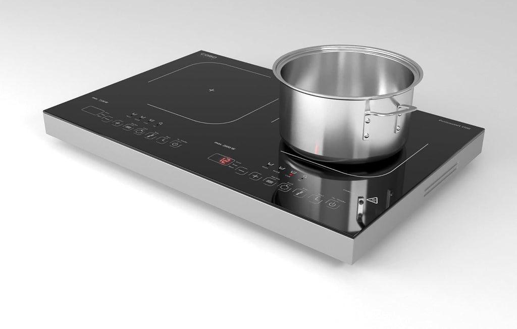 CASO Pro Gourmet 3500 - Mobiles Doppel- Induktionskochfeld, Testsieger Haus & Garten Test, max. 3500 Watt, 60-240°C, 12 Leistungsstufen, für Topfgrößen bis 22cm