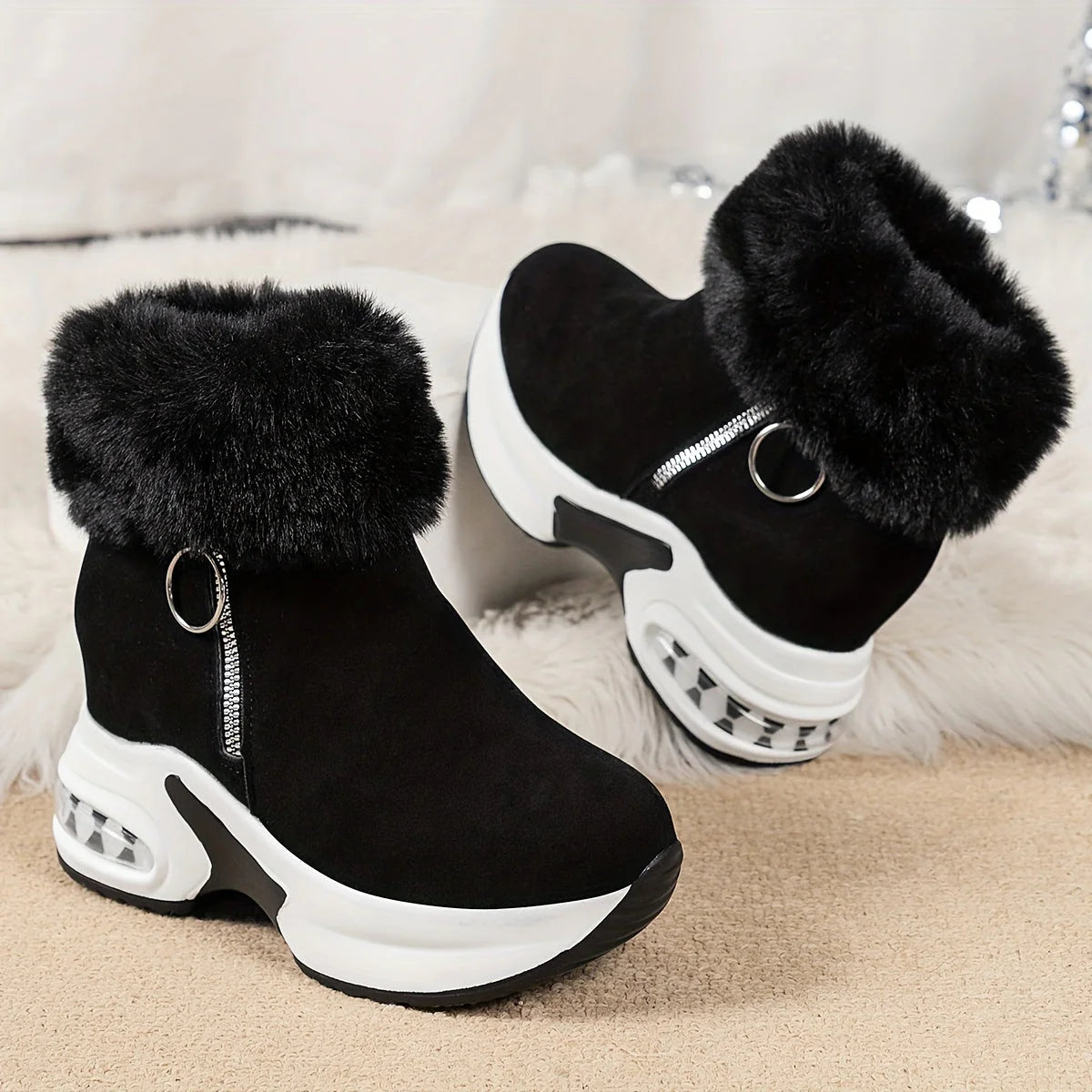 Komfortable Stiefel mit Seitenreiverschluss