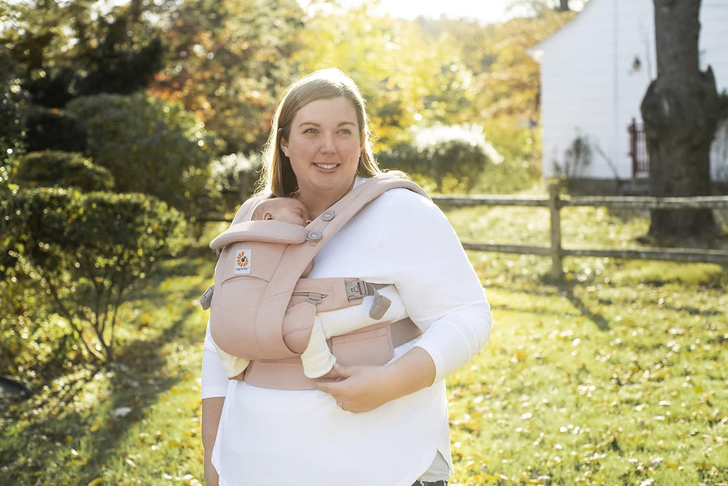 Ergobaby Omni Breeze Marsupio per Neonati dalla Nascita fino a 20 kg, Morbido Mesh SoftFlex a 4 Posizioni, Ergonomico, Porta Bebè, Natural Beige