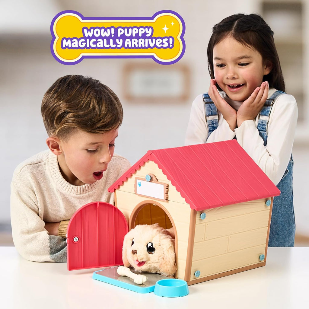 Little Live Pets La Mia Casetta del Cucciolo: Cane Interattivo con Costruzione Casetta Fai da Te e Sorpresa Emozionante. Oltre 25 Suoni e Reazioni Diverse, Modalità di Gioco Ripetibili