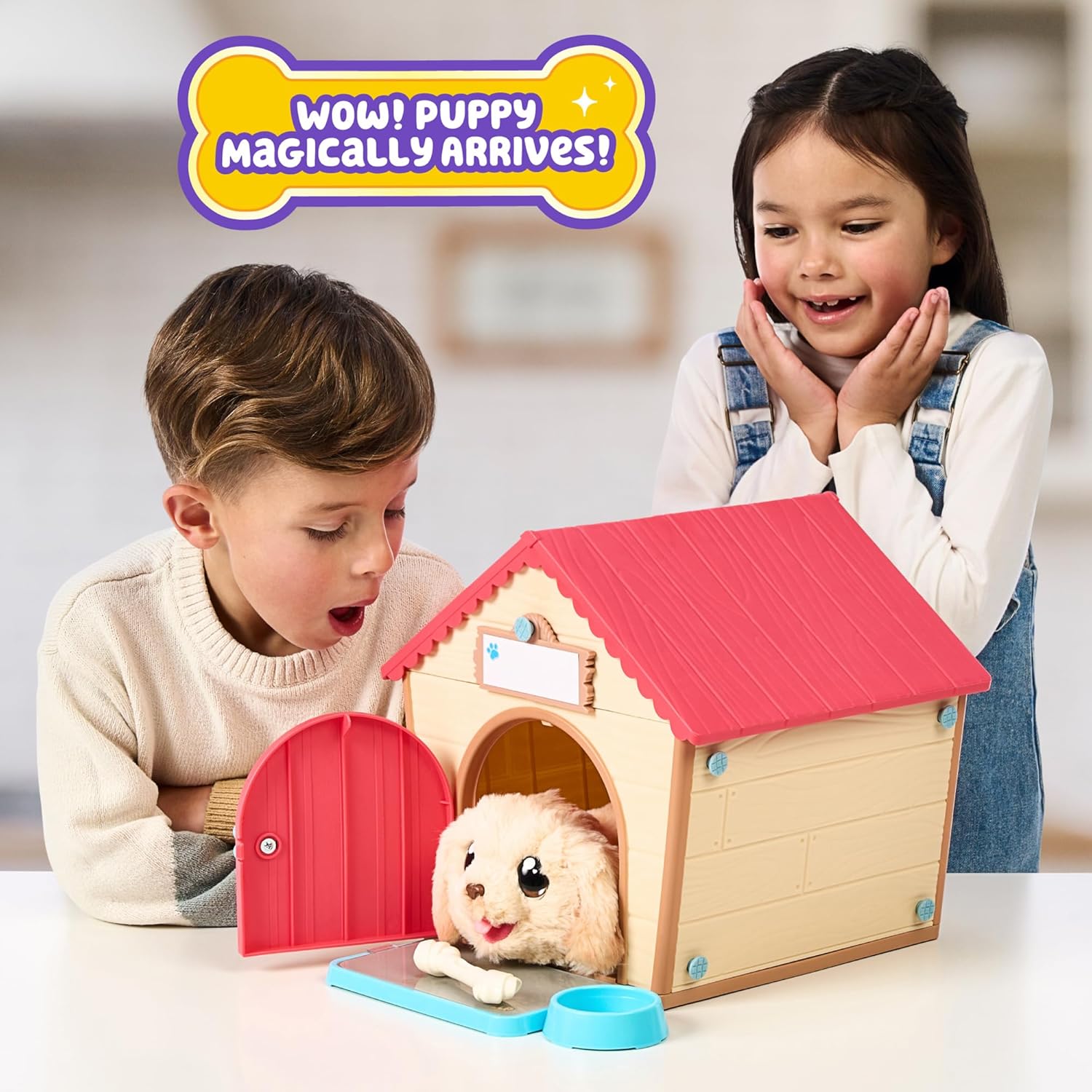 Little Live Pets La Mia Casetta del Cucciolo: Cane Interattivo con Costruzione Casetta Fai da Te e Sorpresa Emozionante. Oltre 25 Suoni e Reazioni Diverse, Modalità di Gioco Ripetibili