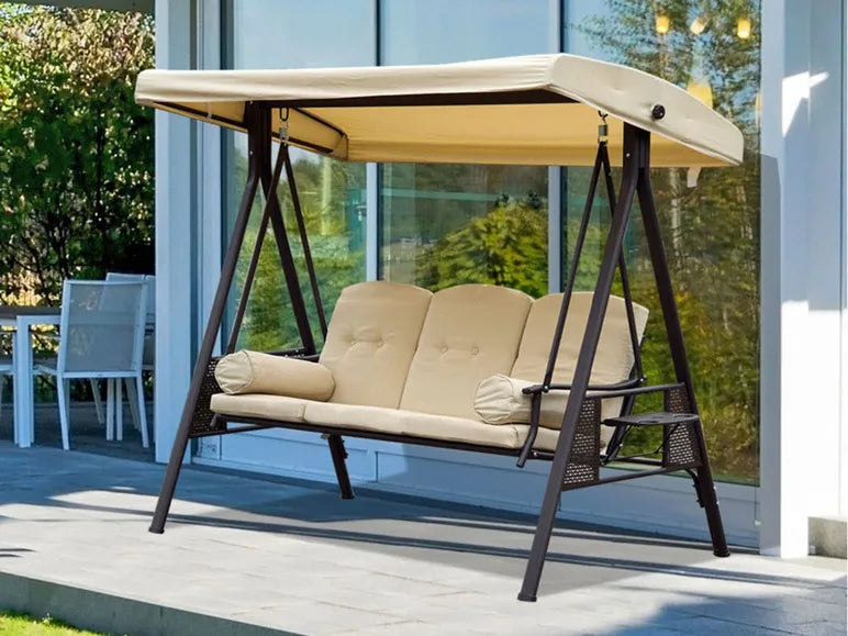 Dondolo da Giardino Outsunny, 3 Posti, con Cuscini