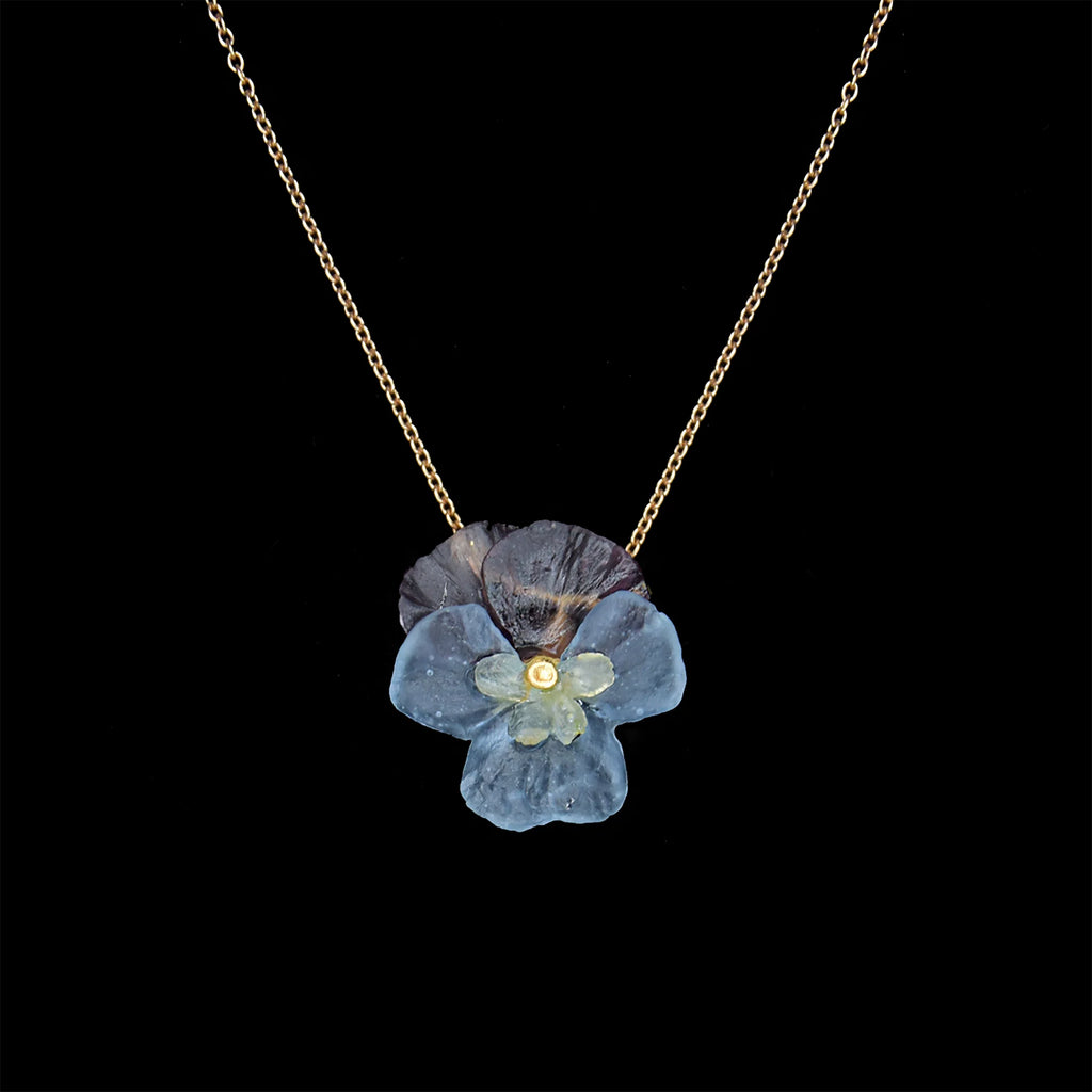 Stiefmütterchen Kette - Blumenanhnger