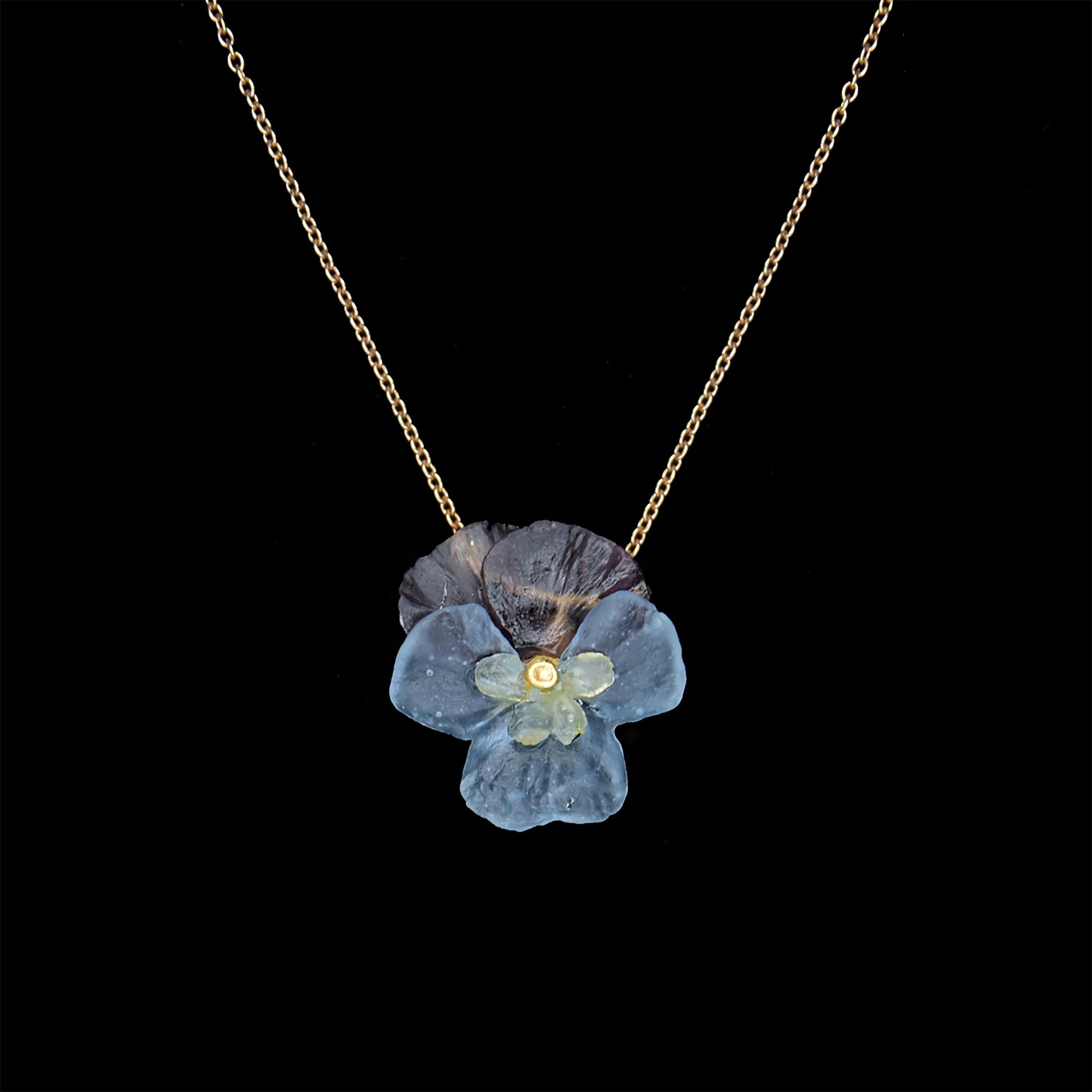 Stiefmütterchen Kette - Blumenanhnger