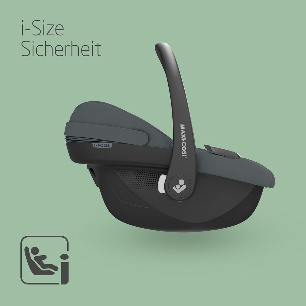 Maxi-Cosi Pebble 360 Pro, Seggiolino auto reclinabile SlideTech, da 0 a 15 mesi, da 0 a 13 kg, da 40 a 87 cm, per i seggiolini auto girevoli FamilyFix 360 Pro, G-CELL Side Impact Protection, Tonal Graphite