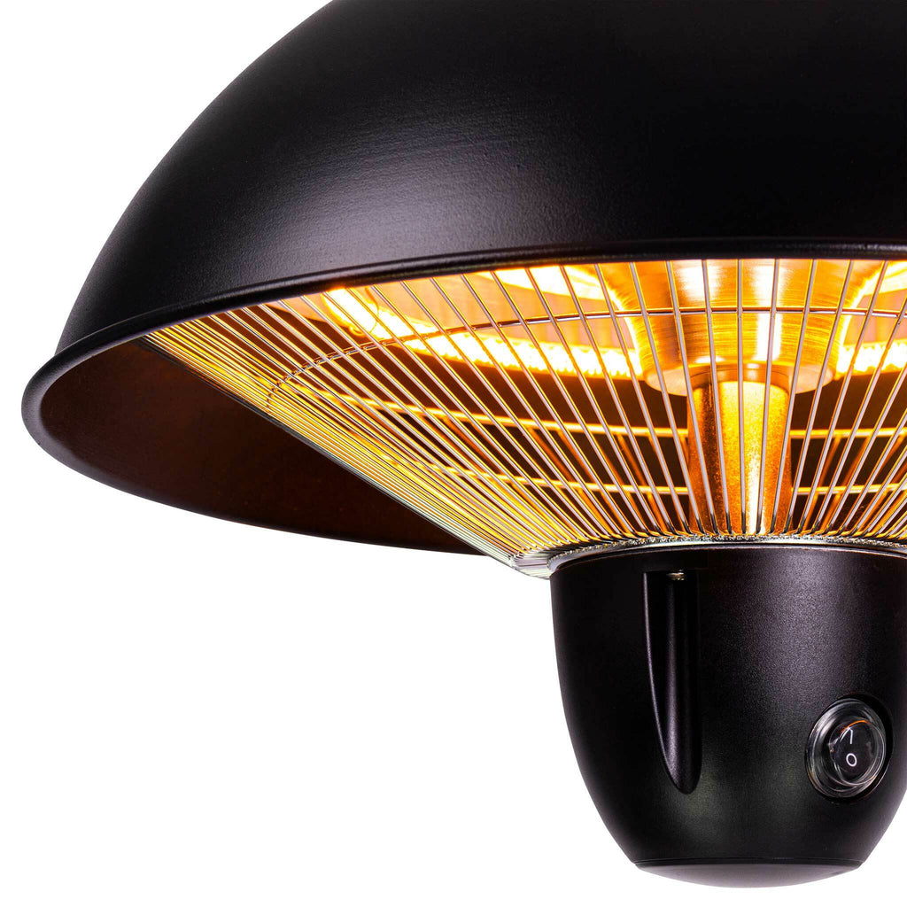 Fornorth Heizstrahler Riscaldatore da soffitto Originale 1500W con telecomando, nero