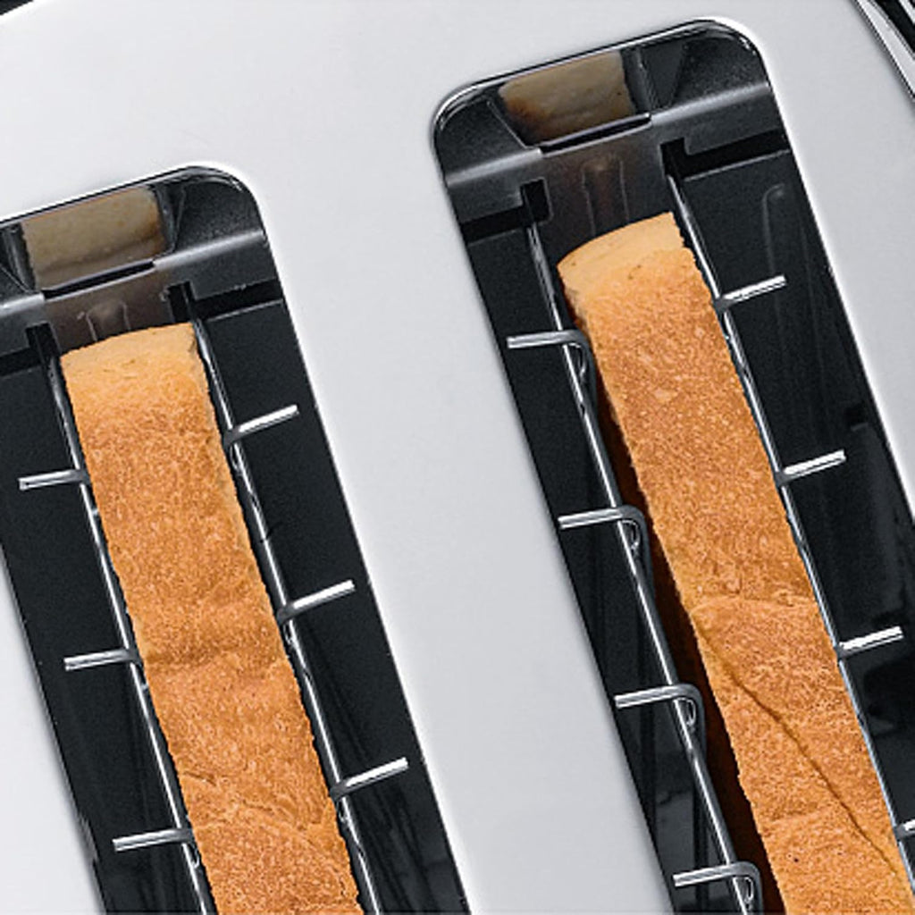 WMF Stelio Tostapane 2 fette in acciaio inossidabile, tostapane a doppia fessura con accessorio per panini, funzione bagel, 7 livelli di doratura, 900 W, tostapane in acciaio inossidabile opaco