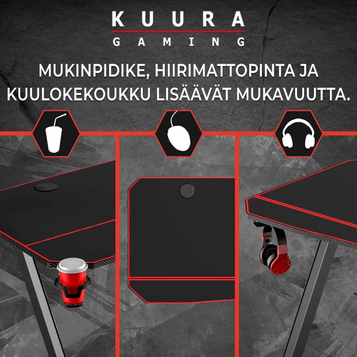 Kuura Gaming Scrivania da gioco Pro