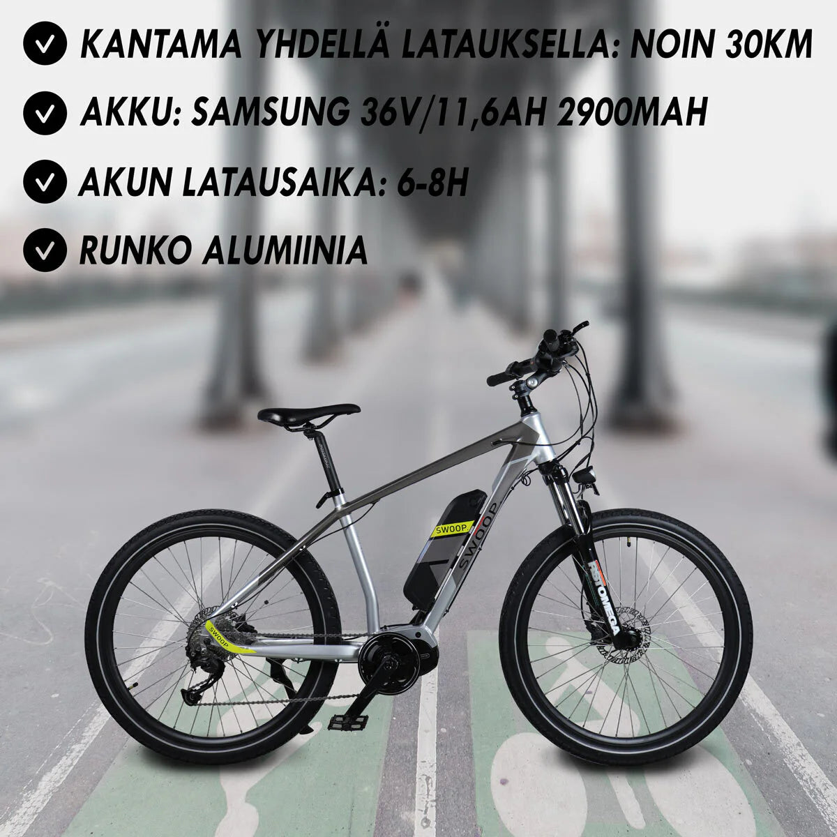 Swoop E-Mountainbike MTB Pro, 27,5
