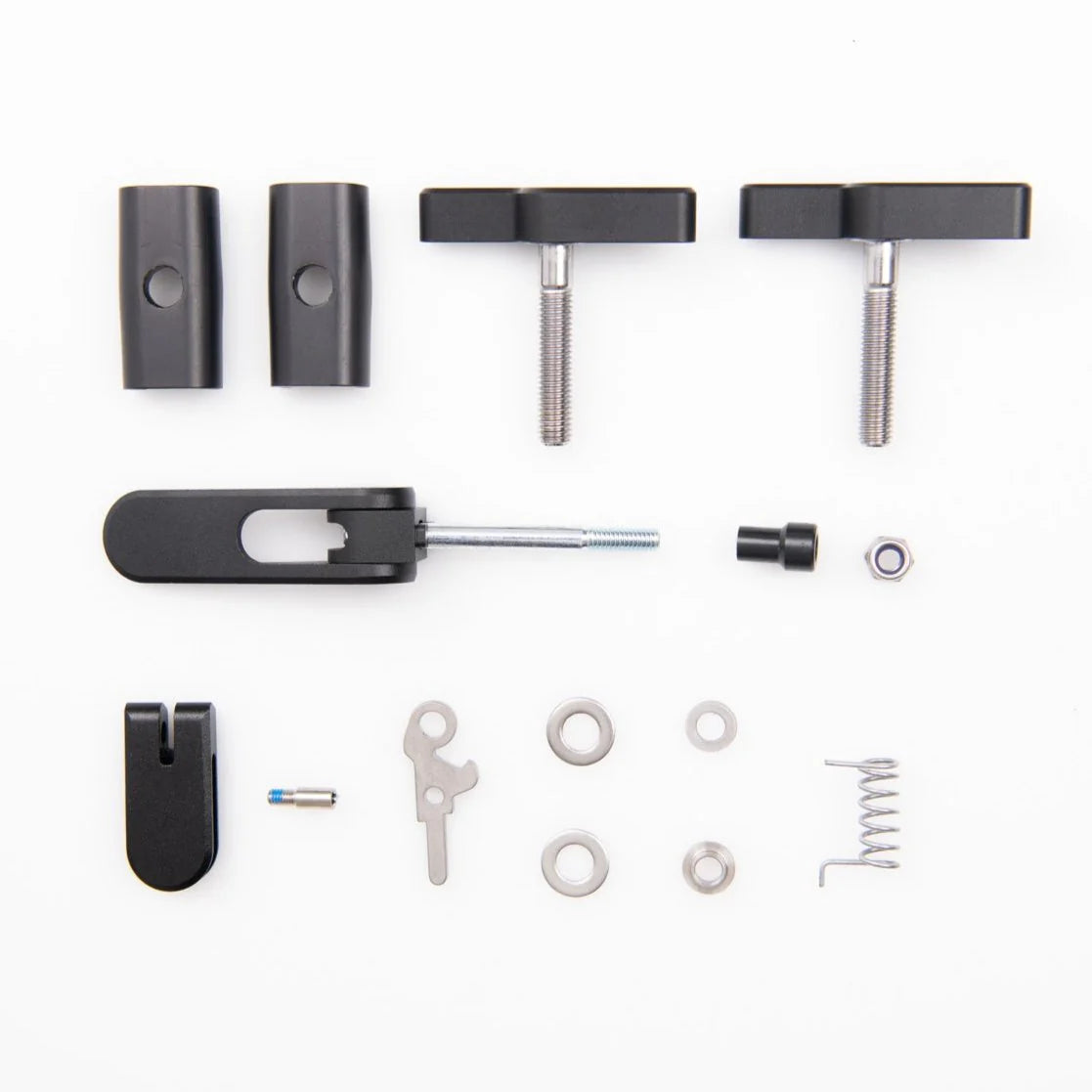Hinterbau-Clip Set - Schwarzes Aluminium (P Line)