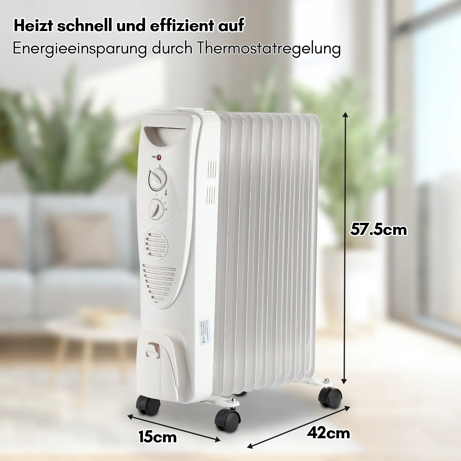 Sonnewelt lradiator 2000W Elektro Heizkrper