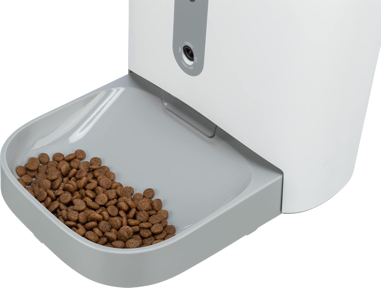 TRIXIE praktischer Futterautomat TX8 SMART 2.0, 4,5 l/24 × 38 × 19 cm, weiß/grau - 24344