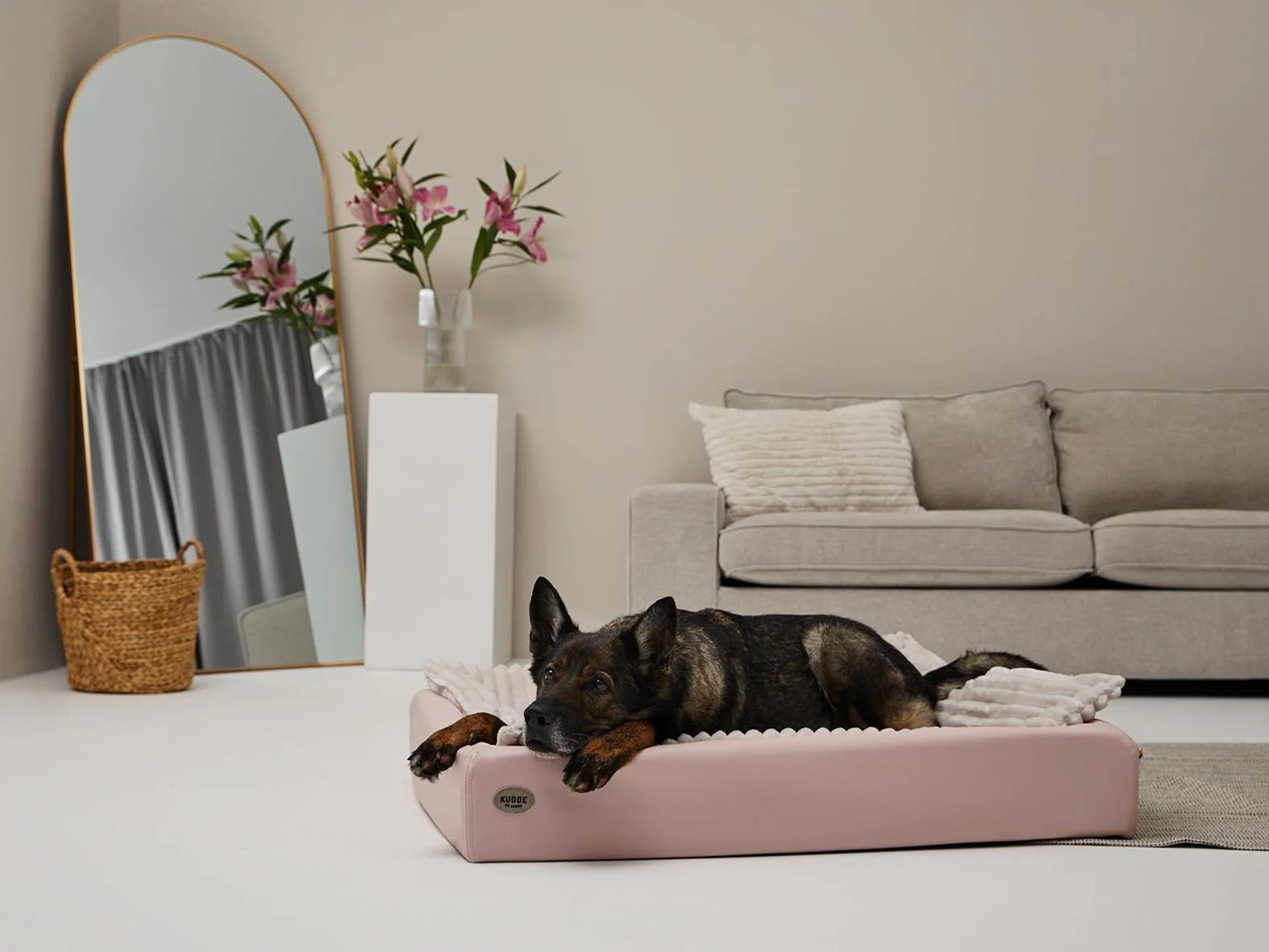 Hundebett KUDDE Pastell
