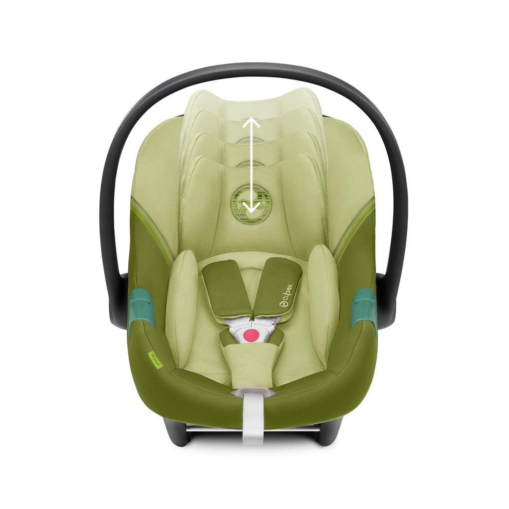 CYBEX Gold Babyschale Aton S2 i-Size, Ab Geburt bis ca. 24 Monate, Max. 13 kg, Inkl. Neugeboreneneinlage, SensorSafe kompatibel, Ocean Blue