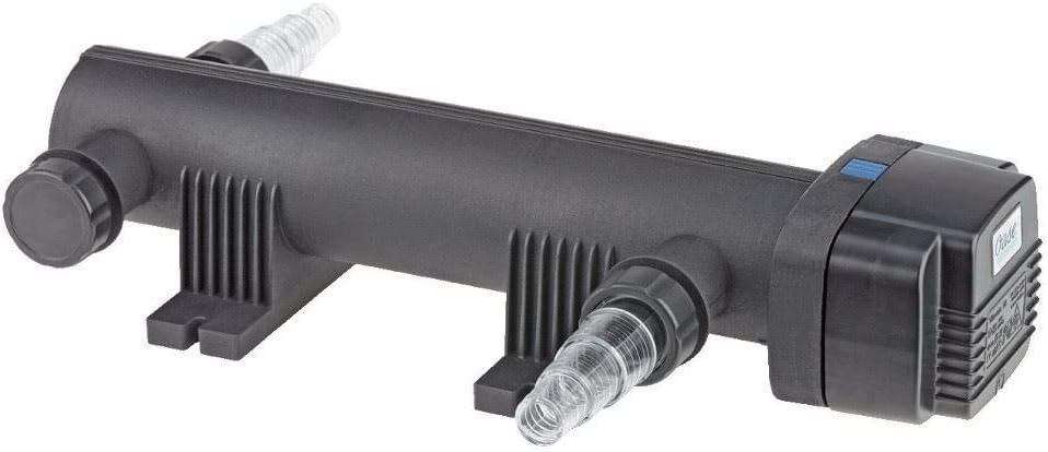 OASE 57377 Filtro a flusso continuo BioSmart UVC 16000 adatto per laghetti fino a 16 m³, sistema di filtraggio, set di filtraggio incl. materiale filtrante e chiarificatore UVC, nero