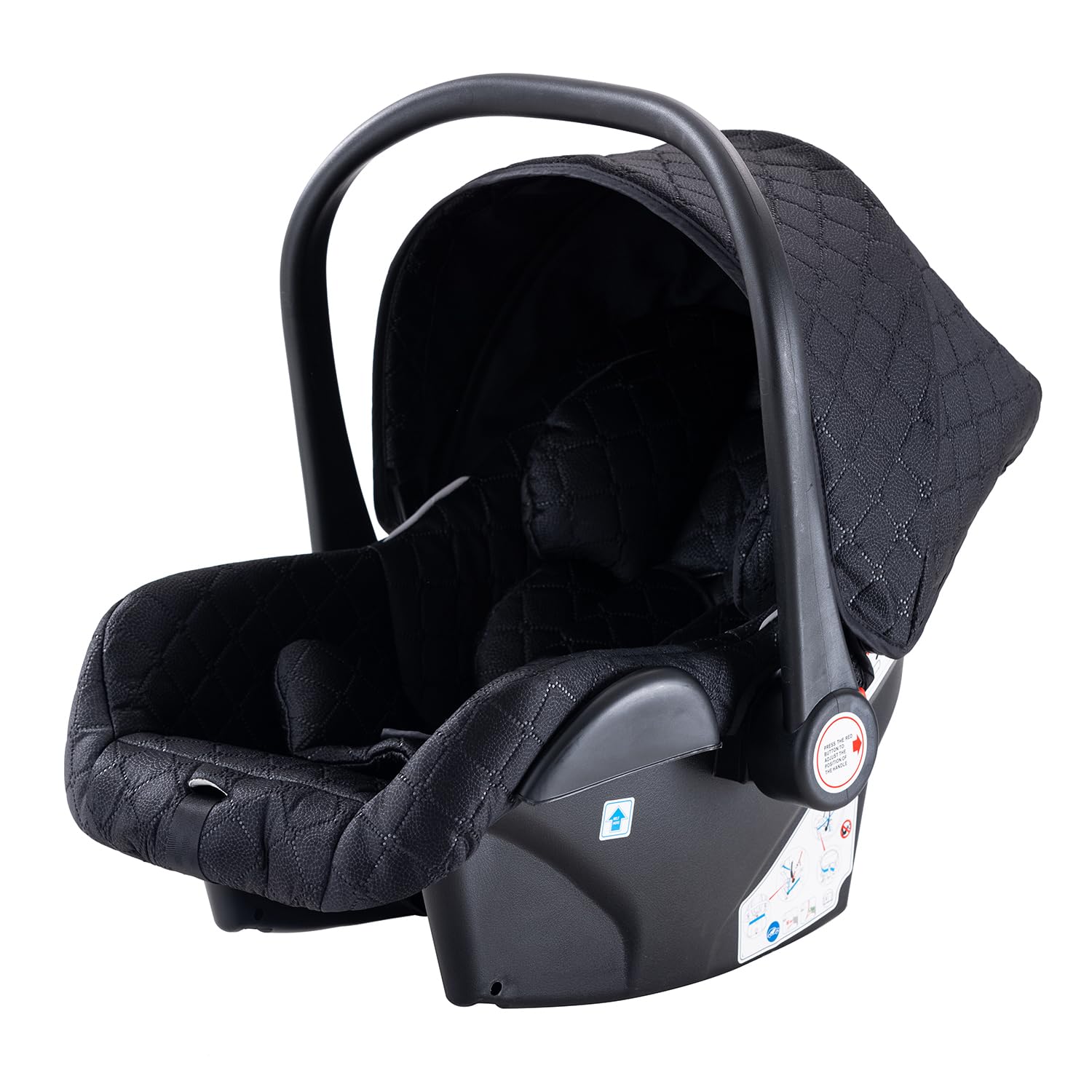 Shineey kinderwagen 3 in 1 Buggy Babybett Komplett Set Einem Klick Zusammenklappbarer Kinderwagen, 3 in 1 KombiKinderwagen Aluminiumrahmen für Neugeborene