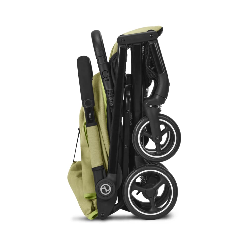 Passeggino Cybex Gold Beezy con cinture One-Pull, dalla nascita fino a 4 anni circa (max. 22 kg), compatto ed ergonomico, Almond Beige (Beige con telaio nero)