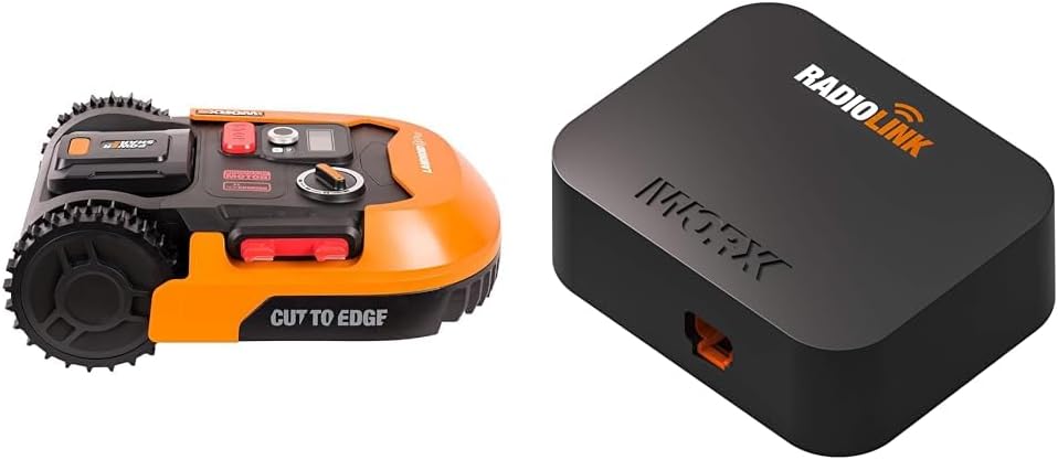 WORX Landroid Vision M600 Robot rasaerba WR206E.1 per giardini fino a 600m - Robot tagliaerba intelligente senza filo perimetrale - WLAN & Bluetooth - prevenzione attiva degli ostacoli con tecnologia AI - controllo tramite APP