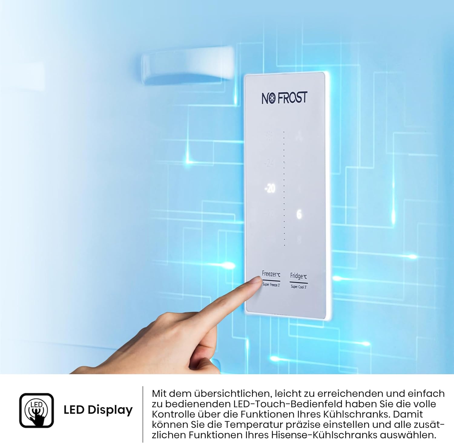 Hisense RB327N4ADD Frigorifero Combinato, Classe Energetica D, Total NoFrost, Porta Reversibile, Griglia Portabottiglie, Vano Frigo 171 Litri, Vano Congelatore 85 Litri, Look Acciaio Inox