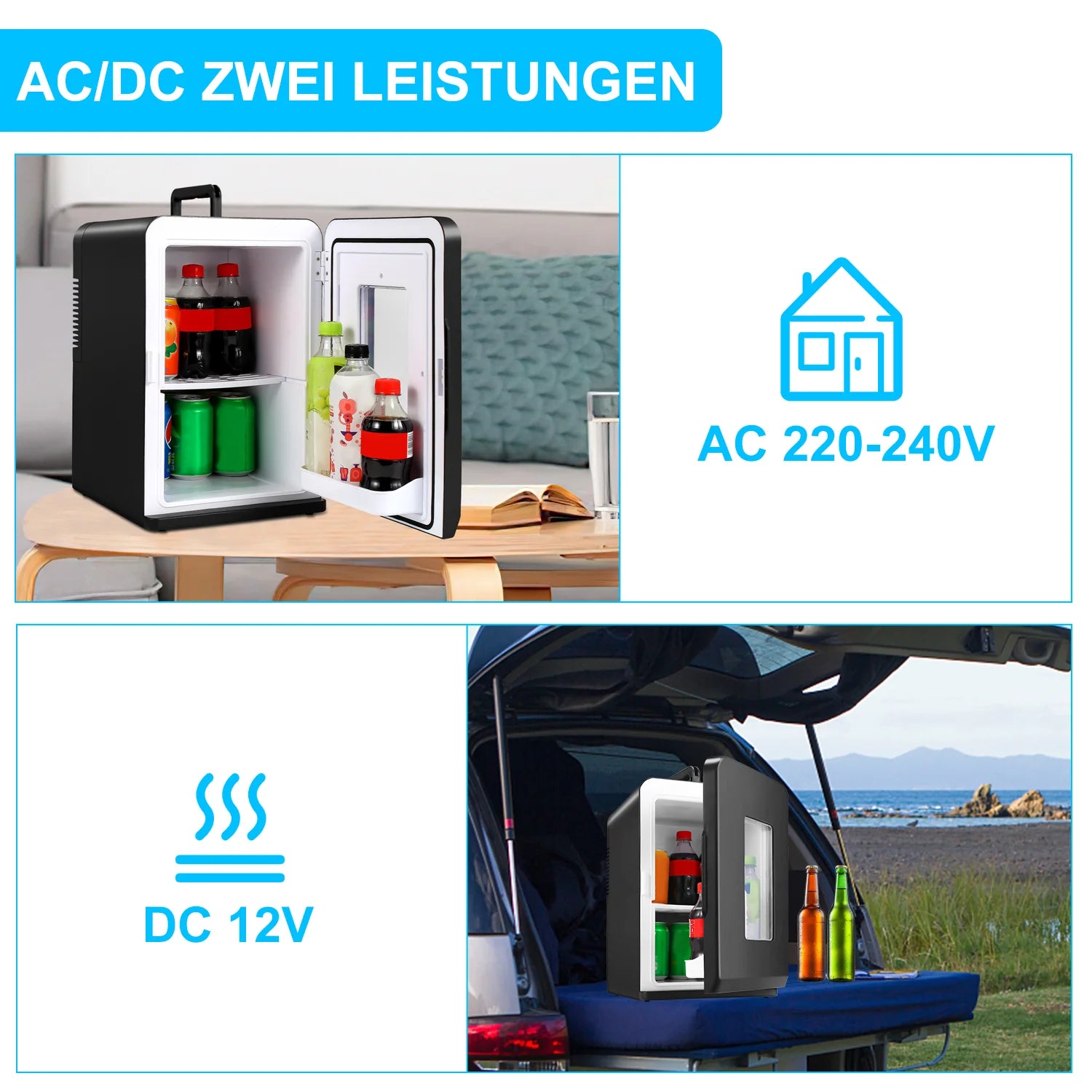Sonnewelt Mini Frigorifero 2 in 1 da 15L