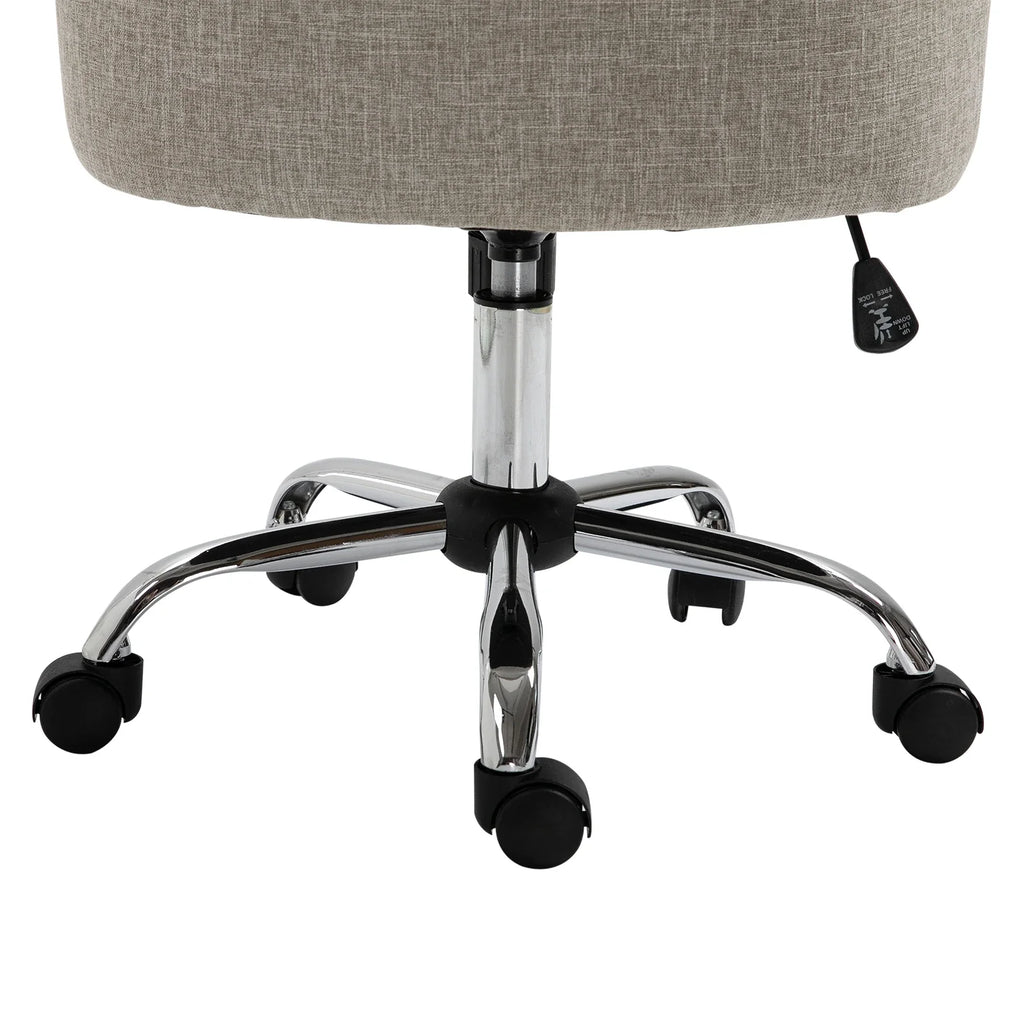 HOMCOM Polsterstuhl Bürostuhl höhenverstellbar Chesterfield Design