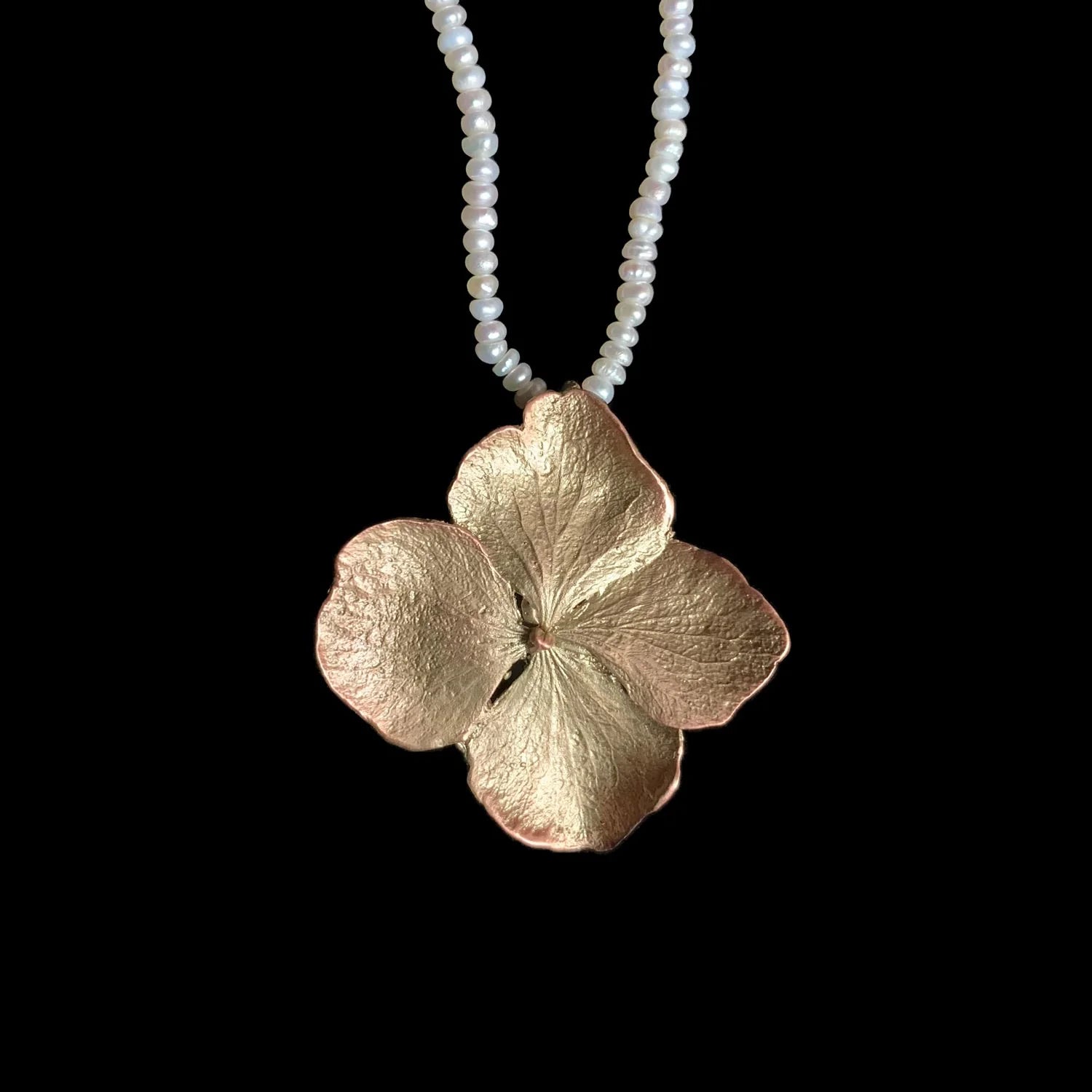 Collana di perle Hortensie