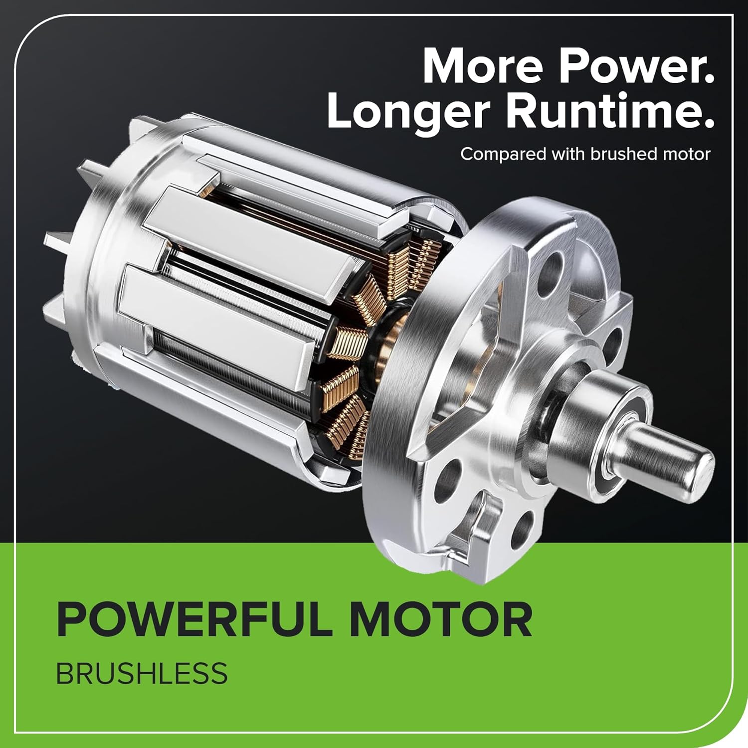 Greenworks 40V Soffiatore Assiale a Batteria con Cruise Control, 177 km/h, 11,05 m³/min, Sacco di Raccolta da 45L, due Batterie da 2Ah e Caricabatterie, 3 Anni di Garanzia GD40BVK2X