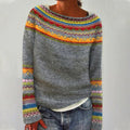 Retro-Strickpullover für Damen