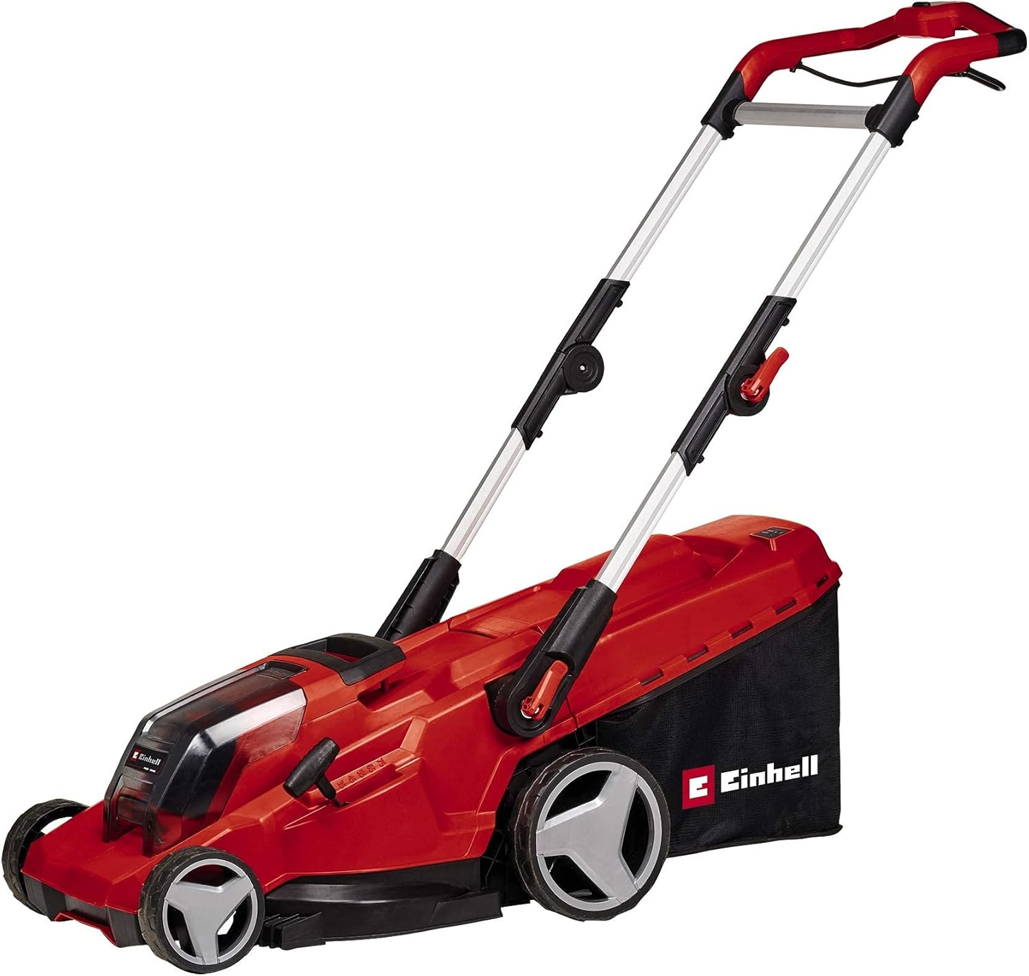 Tagliaerba a batteria Einhell GE-CM 36/37 Li-Solo Power X-Change (36 V, larghezza taglio 37 cm, fino a 400 m², cesto di raccolta 45 L, altezza taglio 25-75 mm, senza batteria)