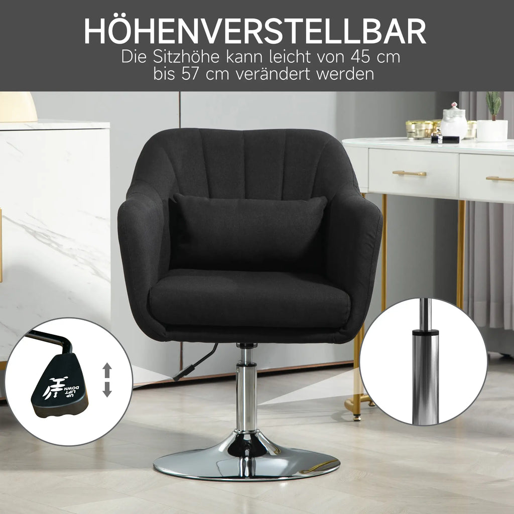 HOMCOM Polsterstuhl höhenverstellbar drehbar Loungesessel