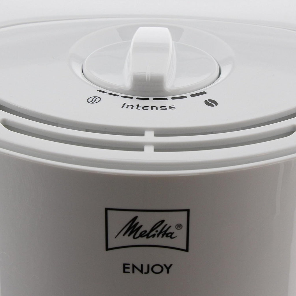 Melitta Enjoy - Macchina da caffè con filtro - con caraffa termica - sistema antigoccia - 8 tazze - bianco (1017-05)