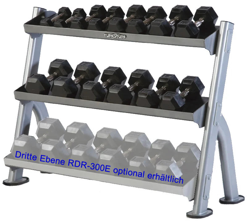 Tuff Stuff CDR-300 Porta manubri/Kettlebell a 2 piani