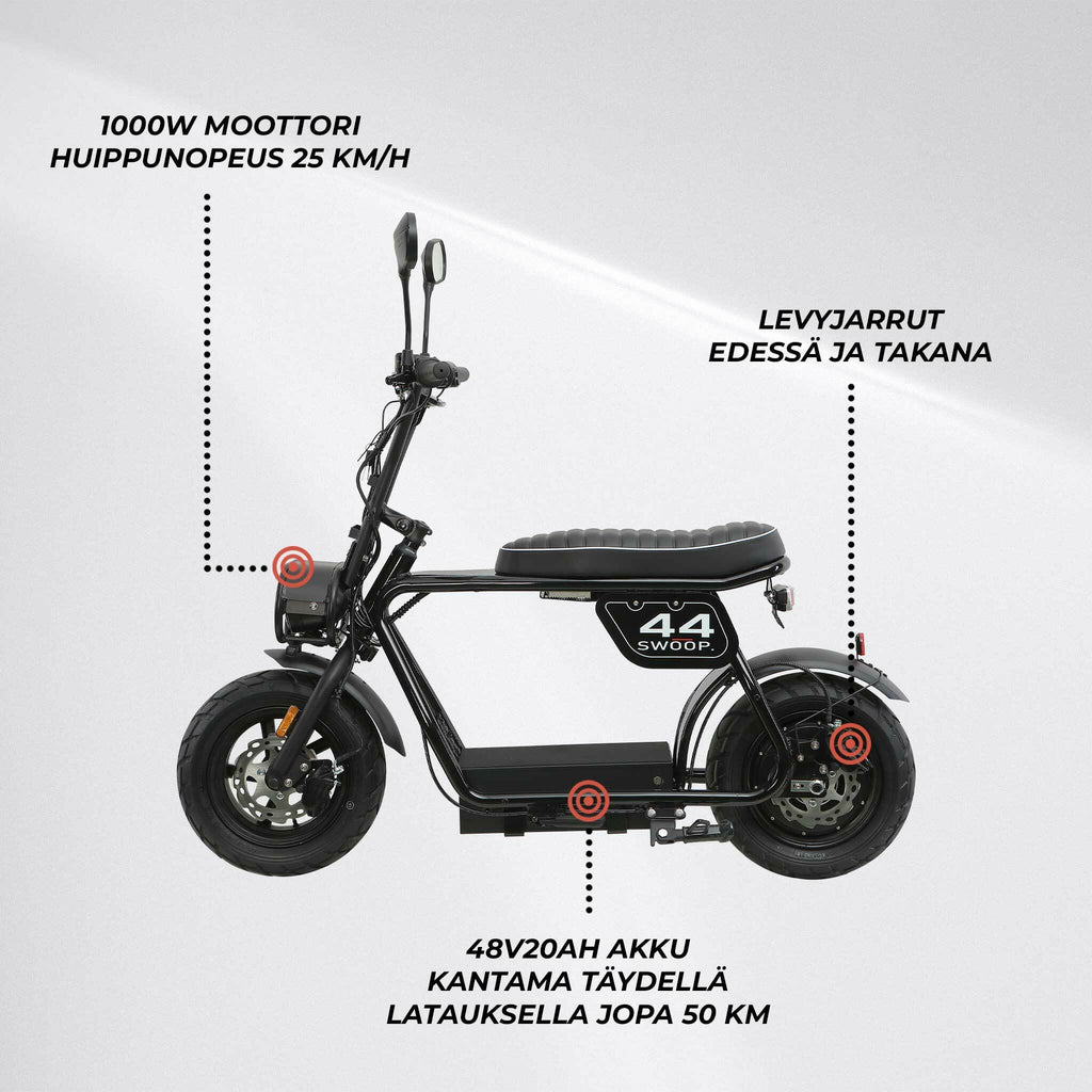 Swoop monopattino elettrico 1000W nero